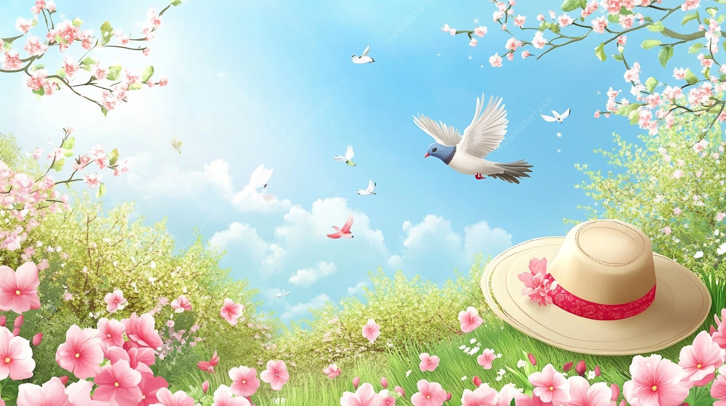 春日烂漫风景图