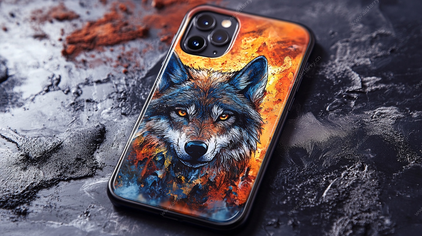 狼图腾手机壳设计图案