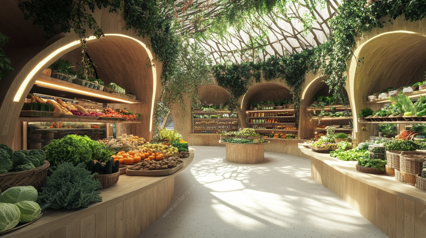未来生态蔬果超市场景