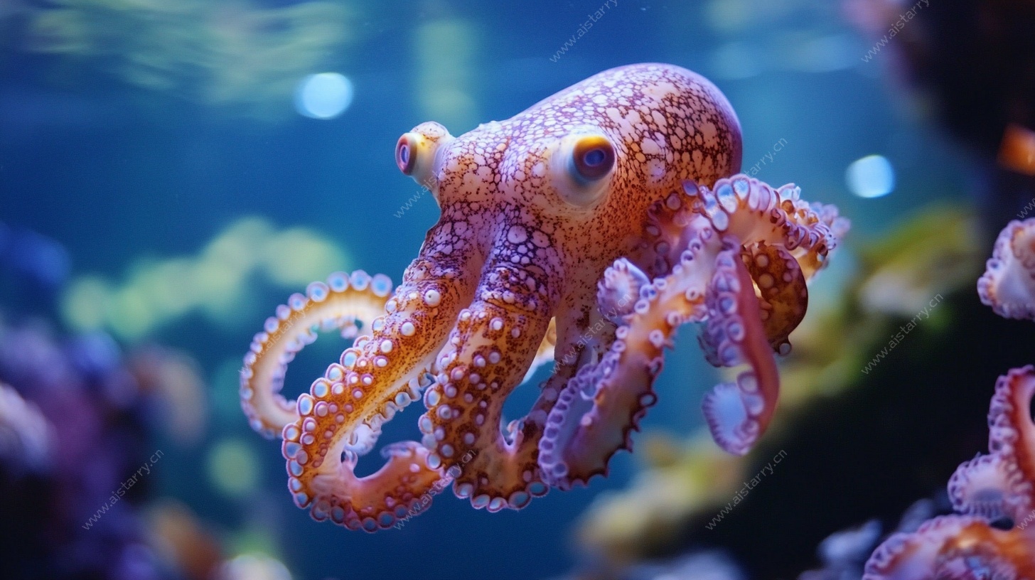 灵动的海底章鱼