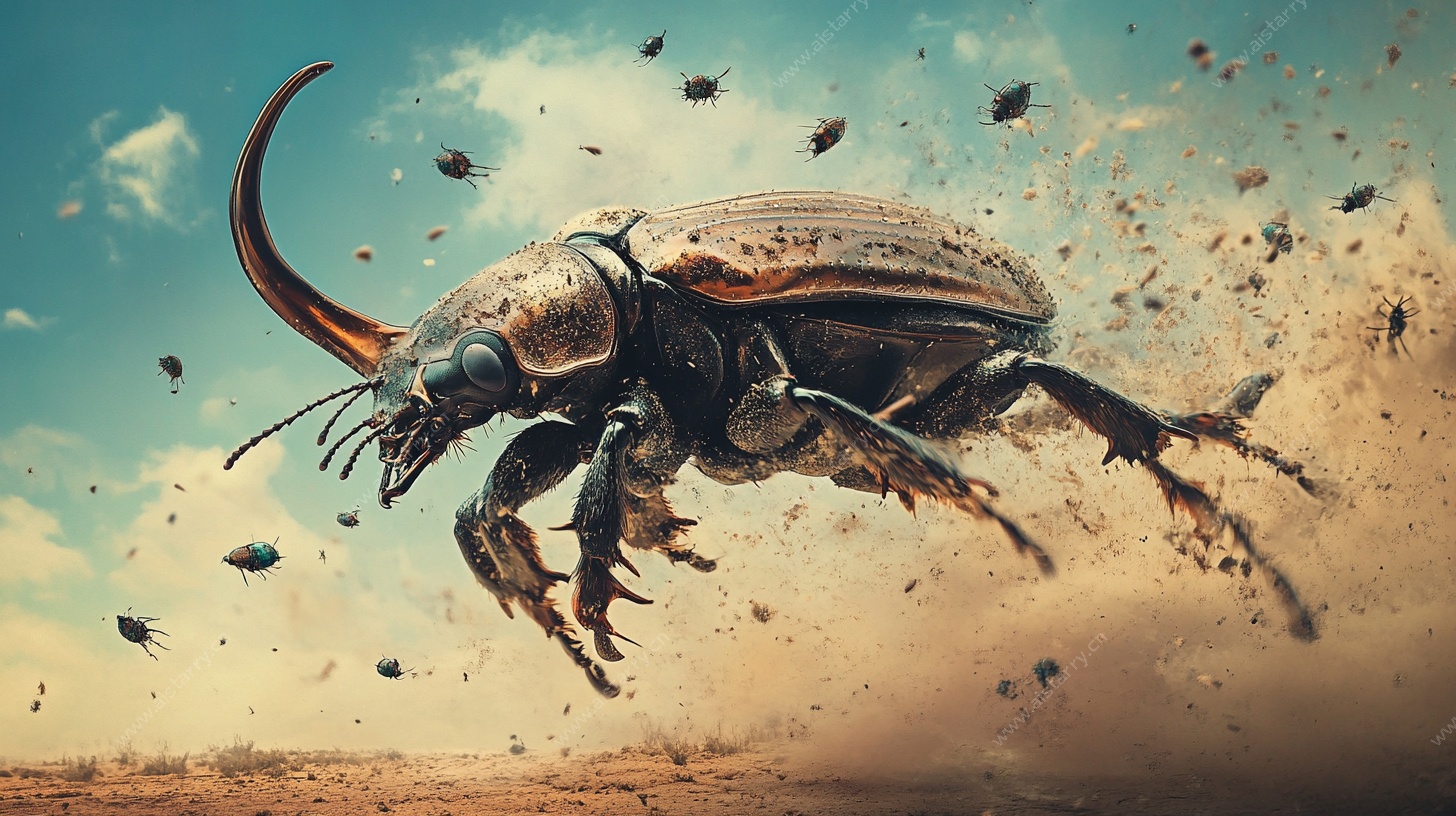 独角仙的霸气瞬间