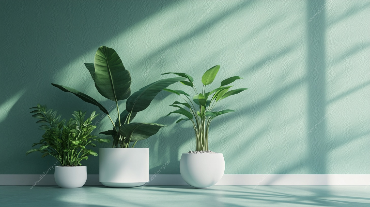 室内绿植装饰一角