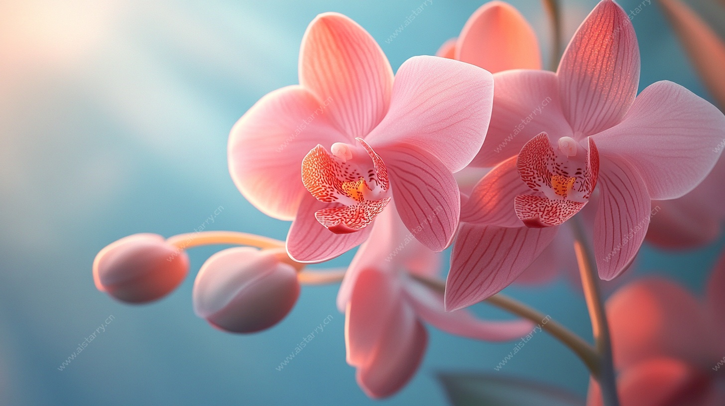 粉色蝴蝶兰特写