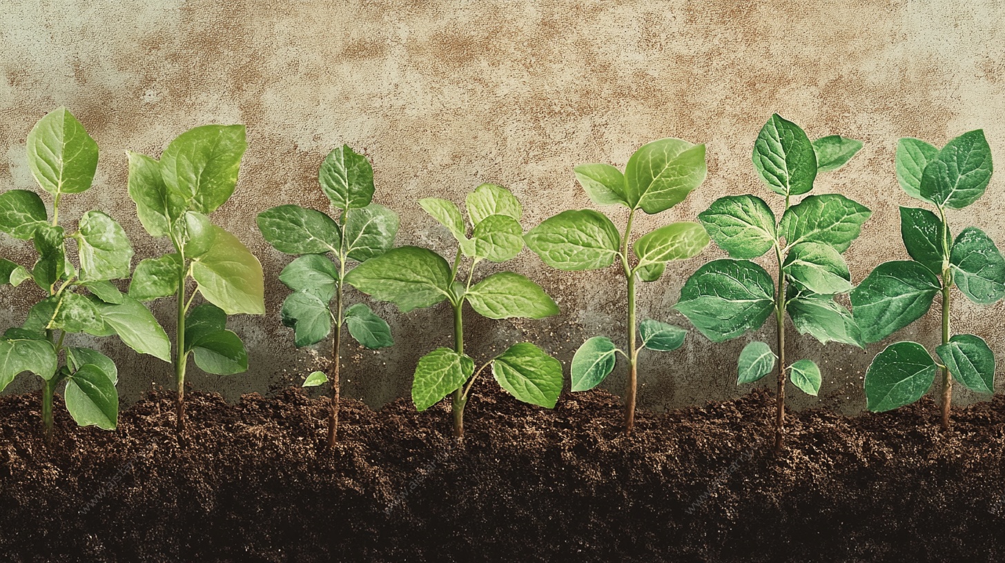 嫩绿幼苗破土而出