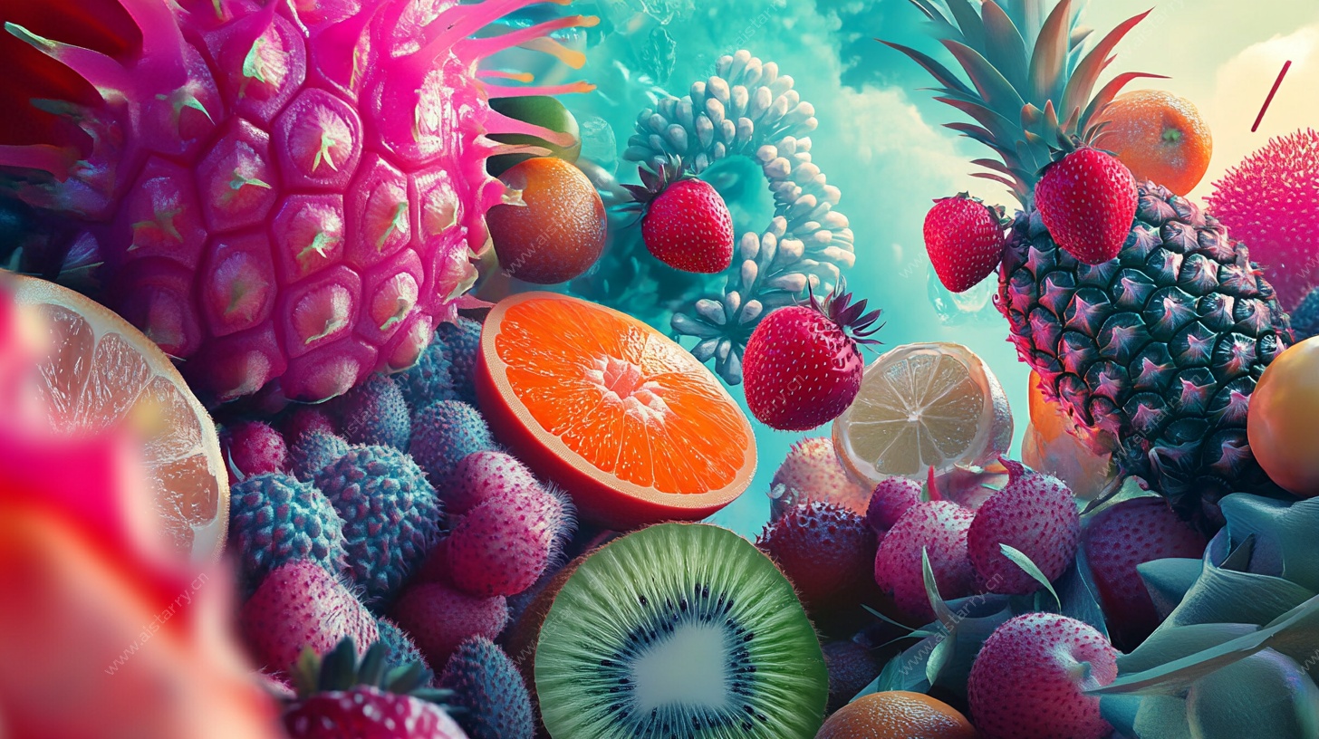 缤纷多彩的水果盛宴