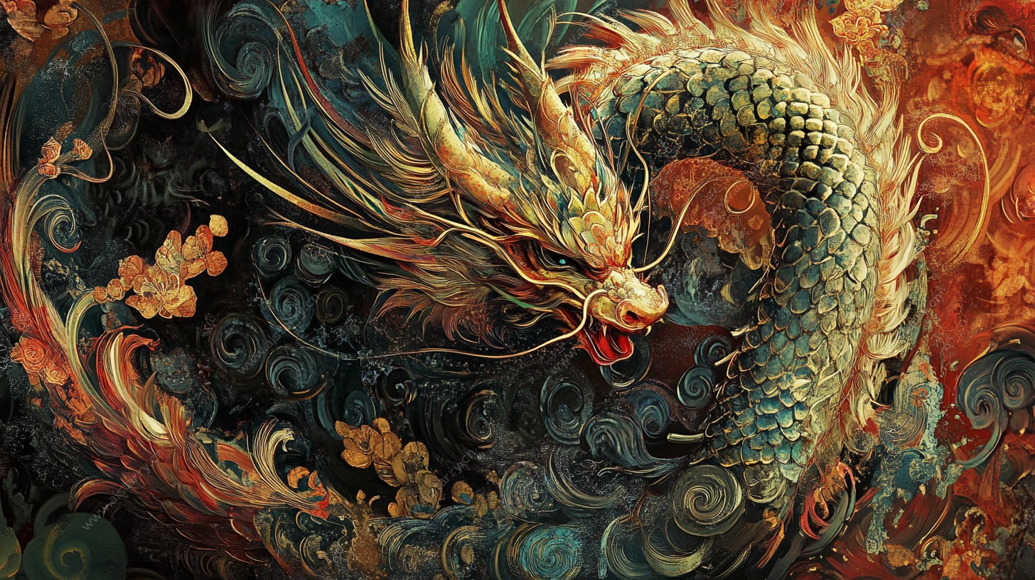 中式奇幻龙图