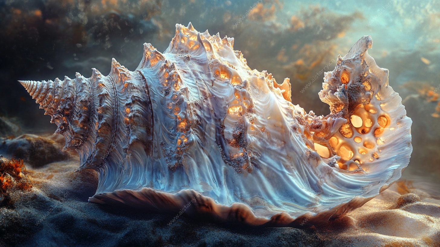 梦幻海螺 深海中的璀璨珍宝