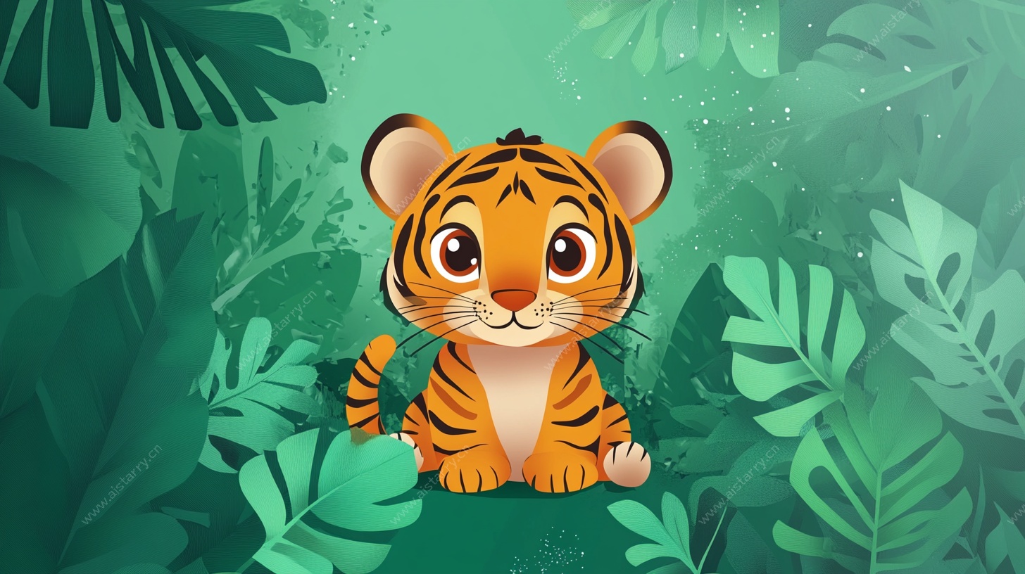可爱小老虎的丛林奇遇