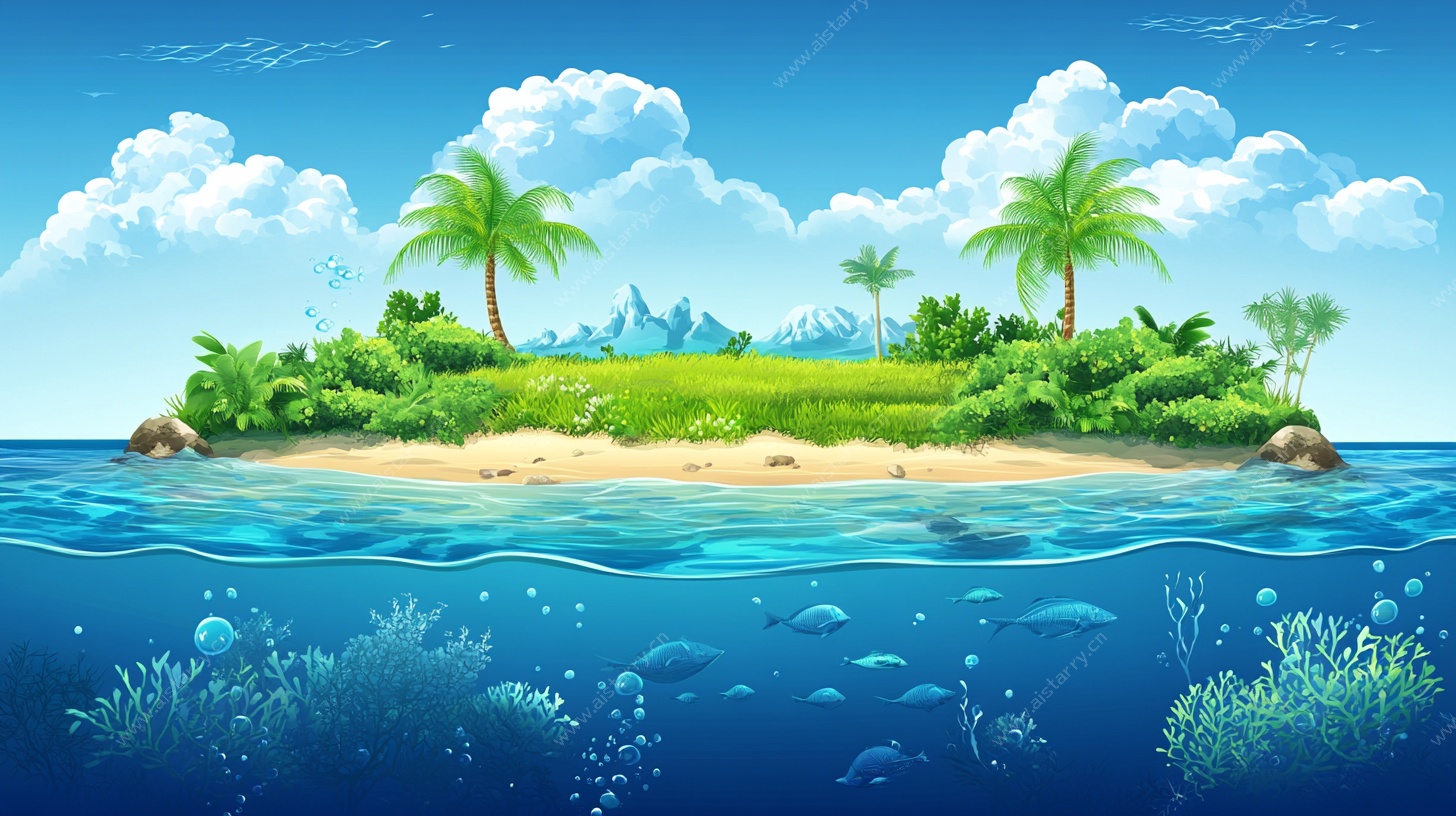 梦幻热带海岛风光