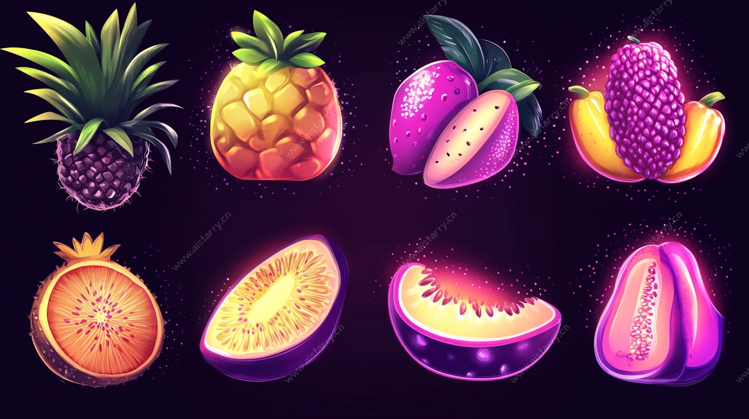 炫彩水果插画集合