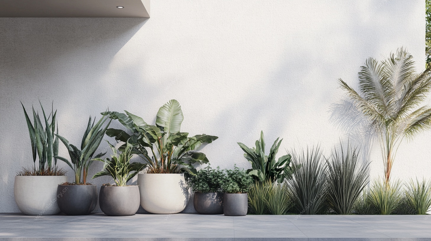 室内绿植盆栽简约景观