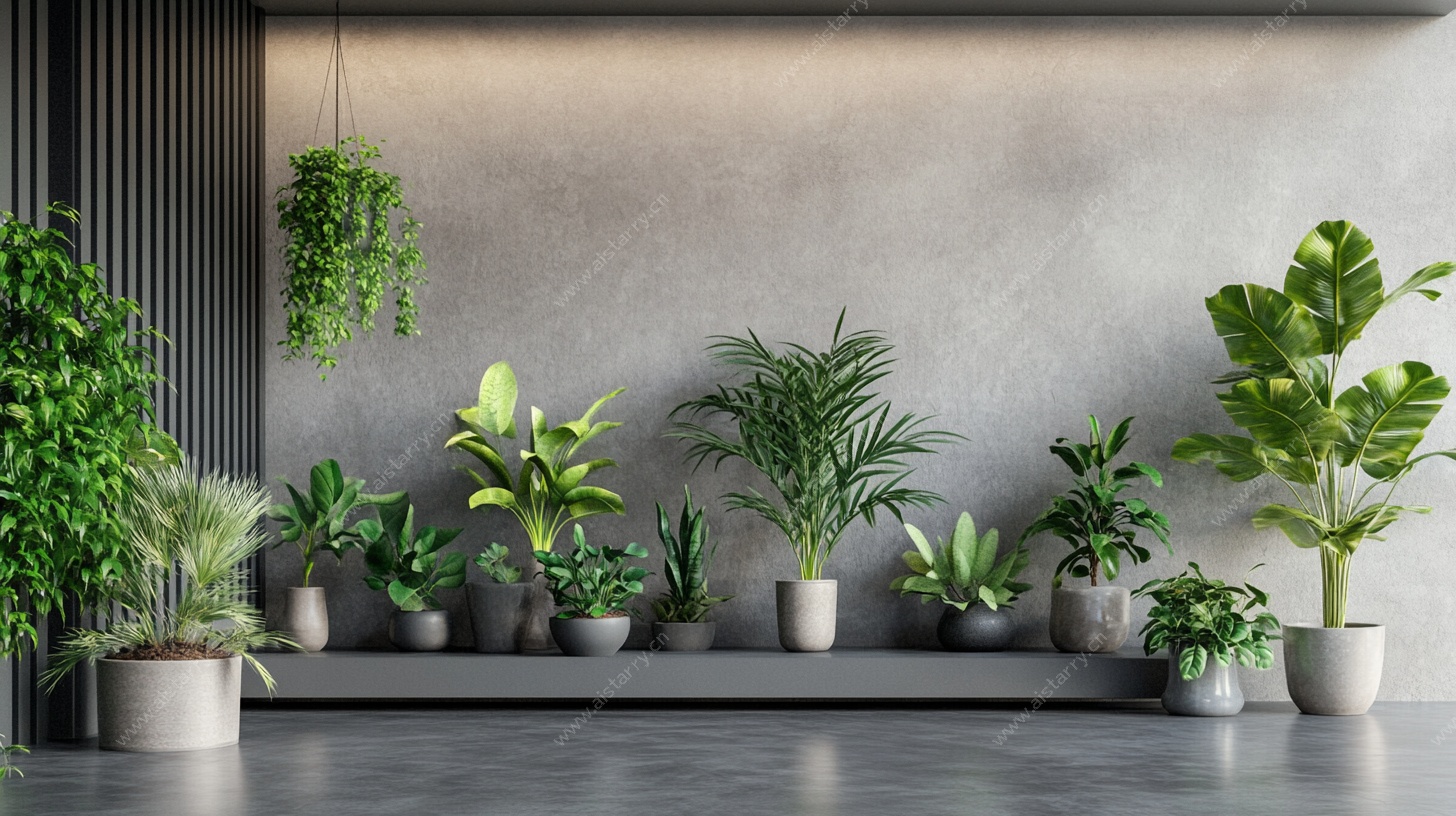 室内绿植装饰一角