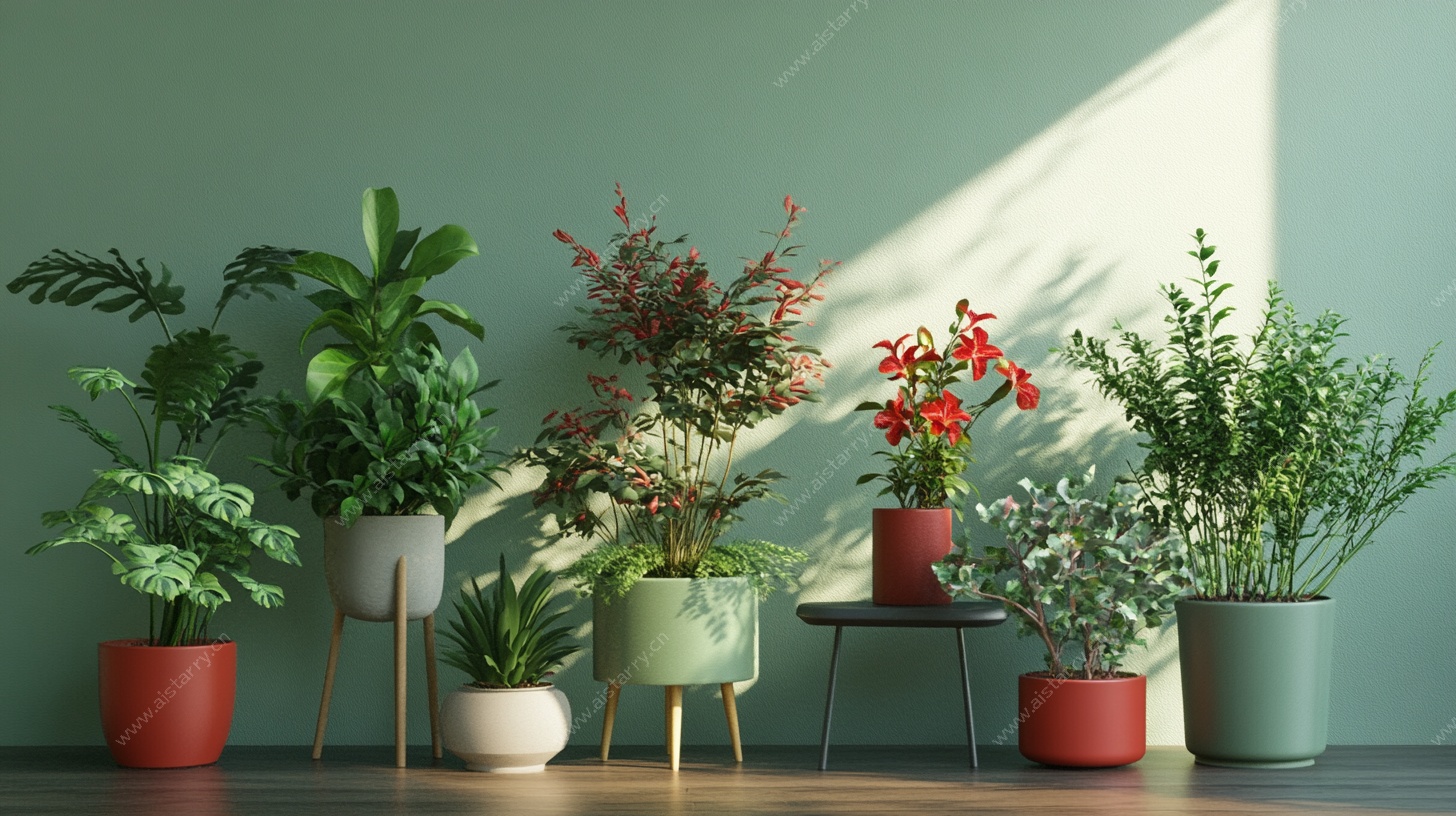 室内绿植组合装饰场景