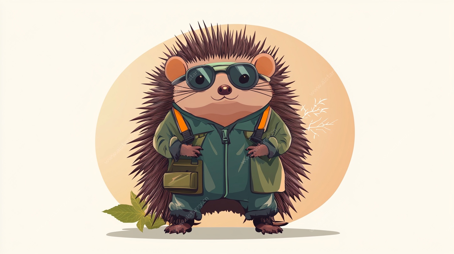 时髦刺猬探险者