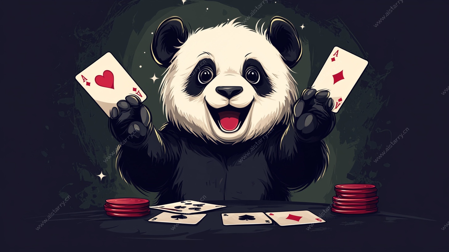 熊猫玩牌欢乐瞬间