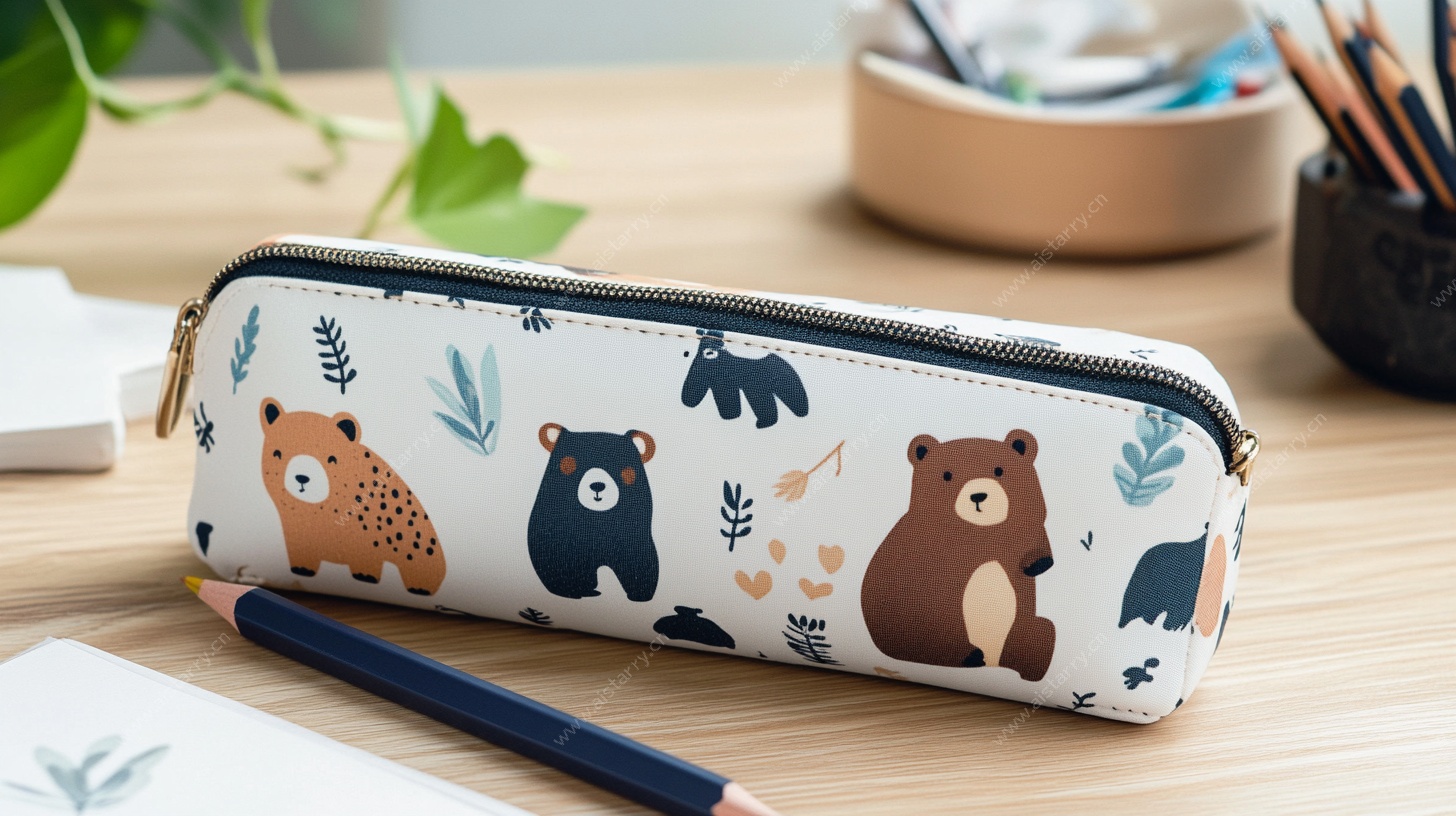 可爱动物图案笔袋