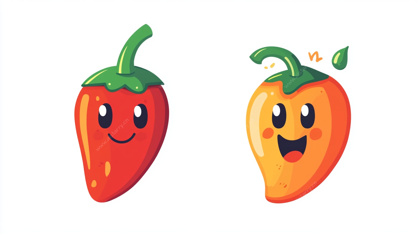 可爱辣椒卡通形象