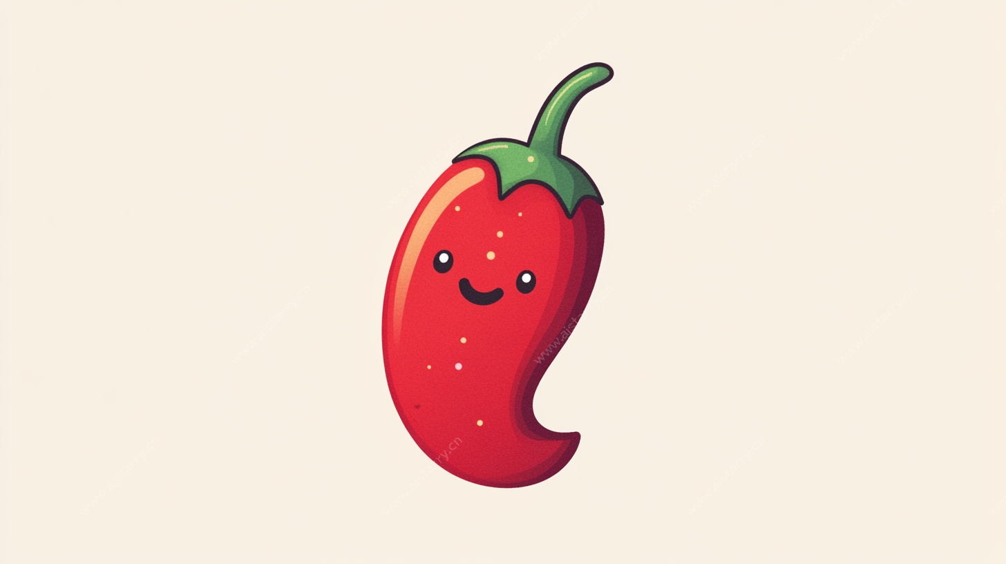 可爱红辣椒卡通形象