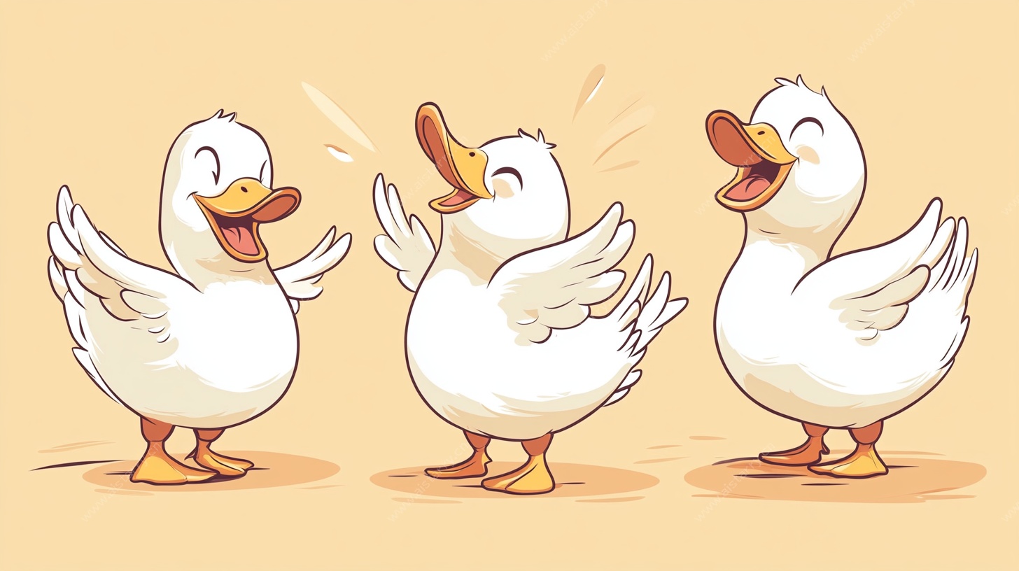三只欢乐小鸭子