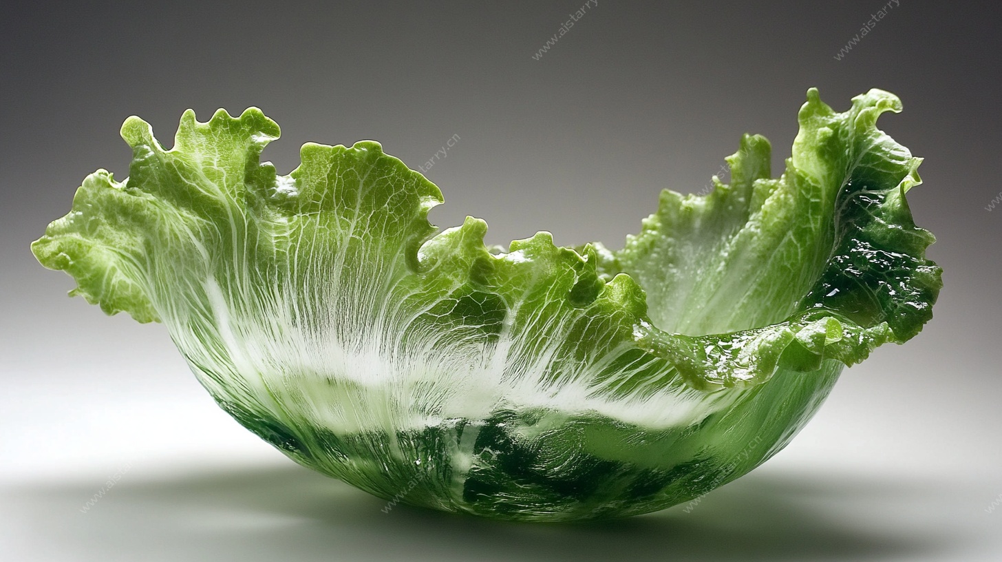 玻璃生菜艺术摆件