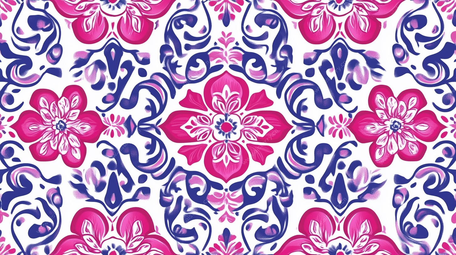 复古花卉图案精美纹样