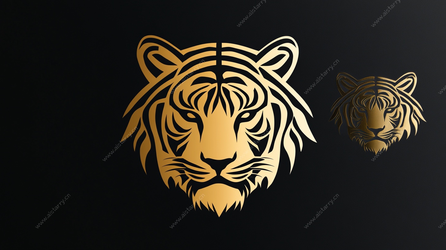 金色老虎头像图标