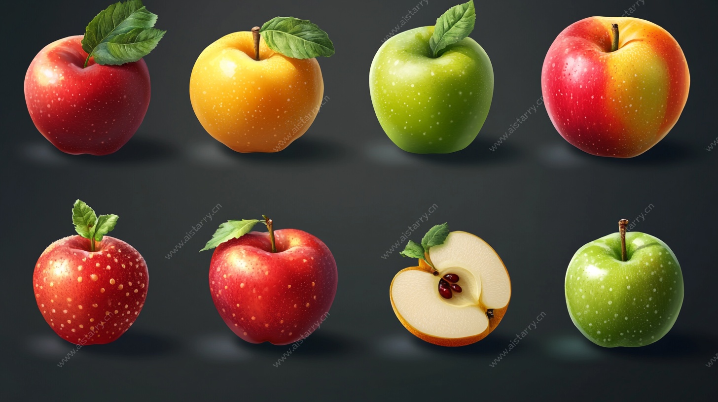 多彩苹果展示图