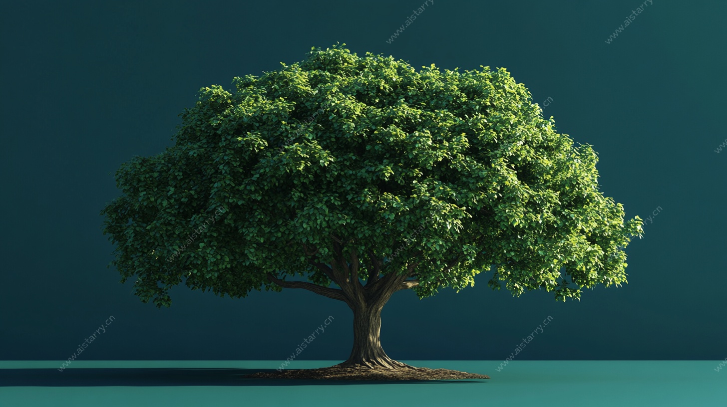 孤独绿树 静谧场景