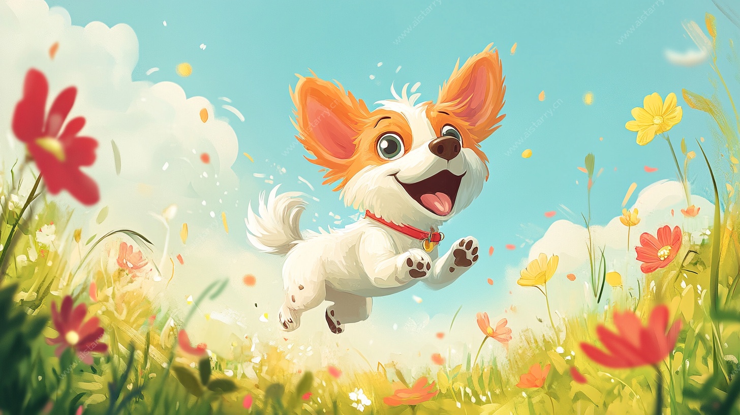 奔跑的快乐柯基