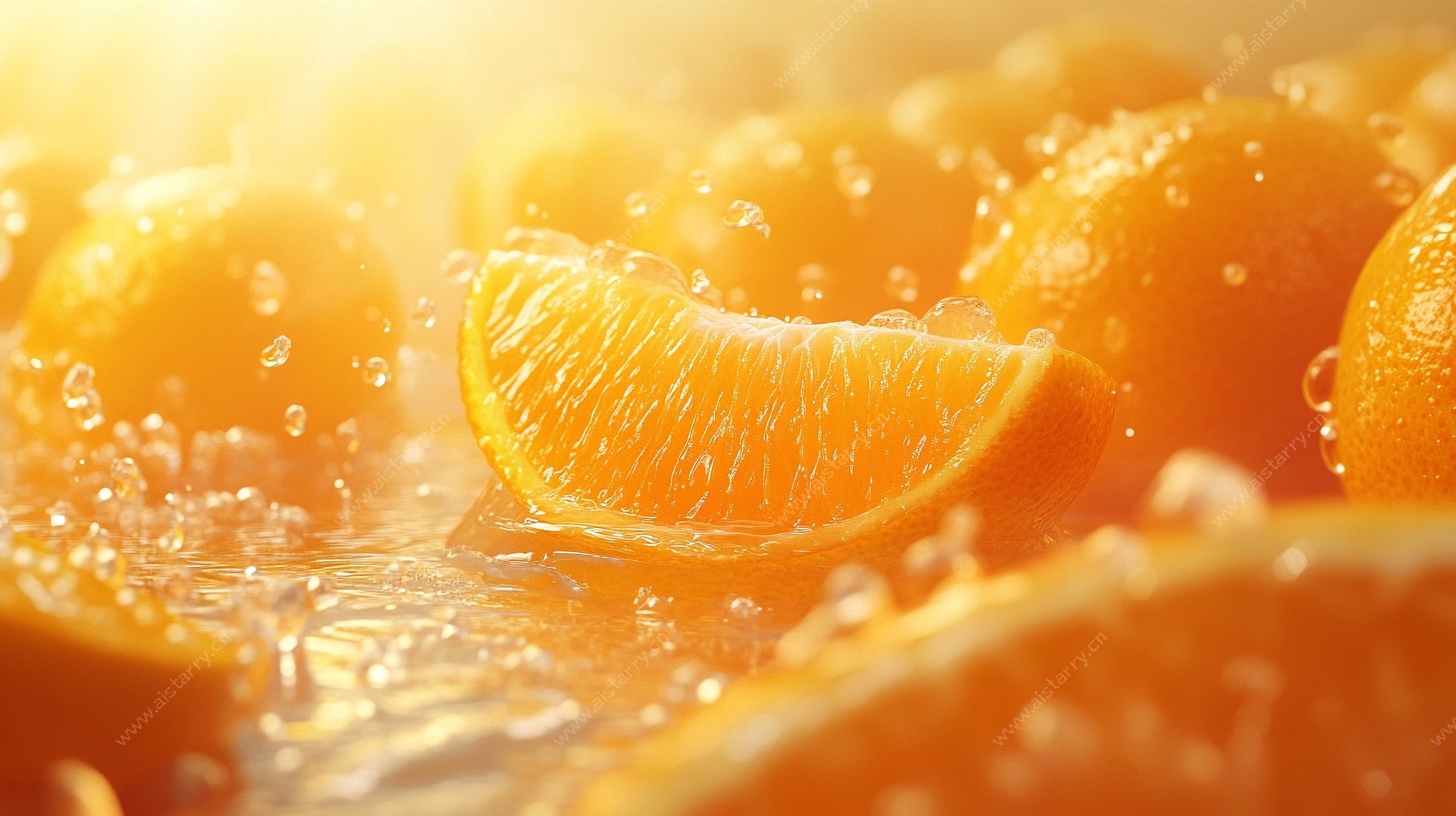 阳光橙子 清新多汁瞬间