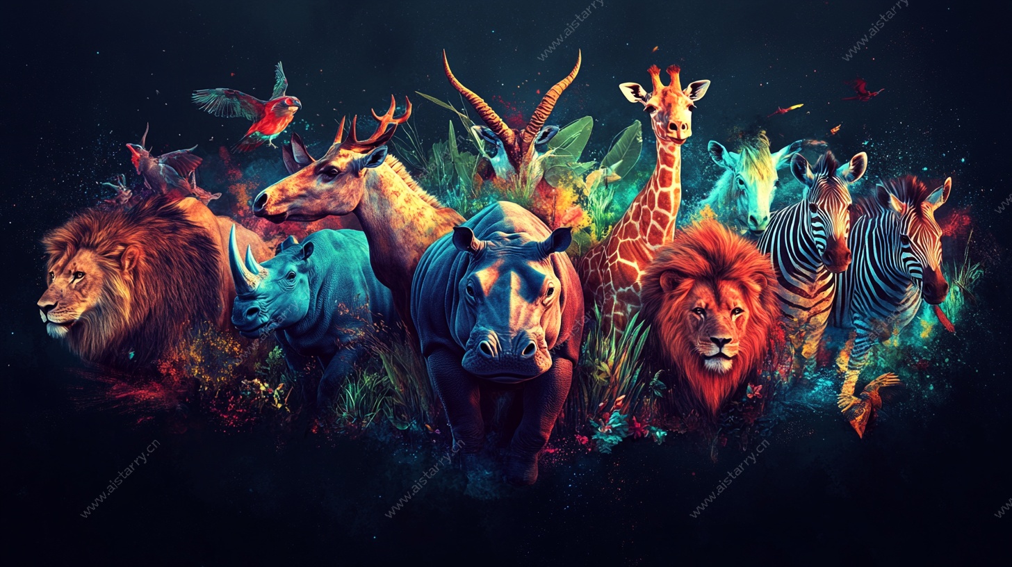 缤纷野生动物大集合