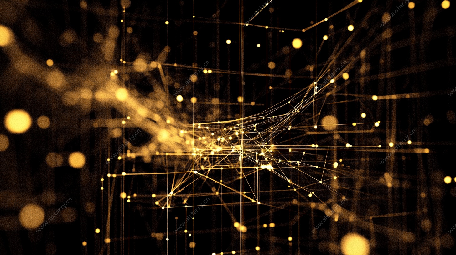 金色数据网络动态背景图