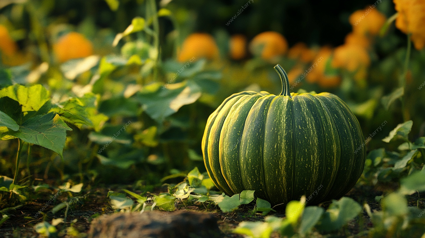 田边的青皮南瓜