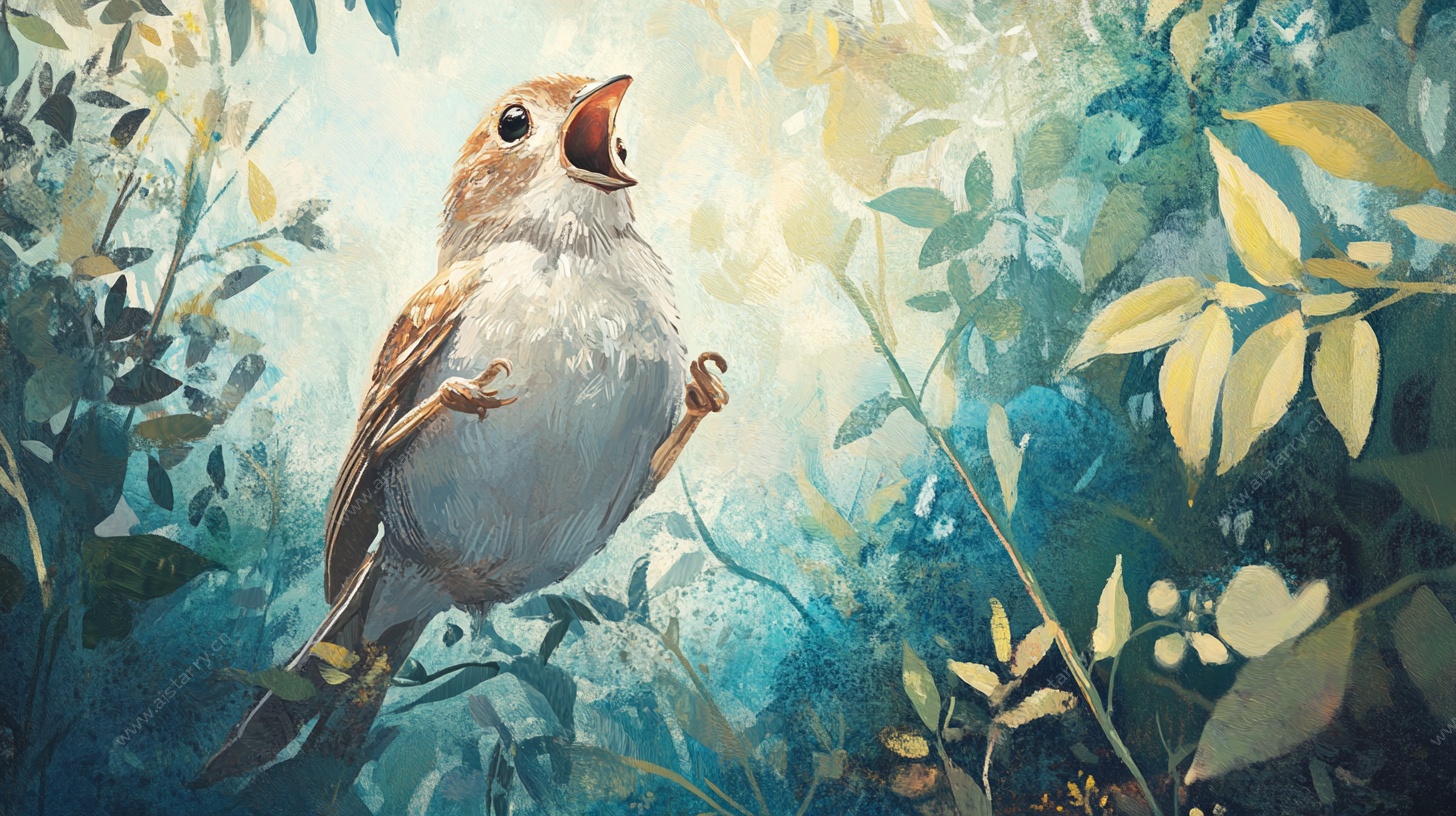 林间欢歌的小鸟