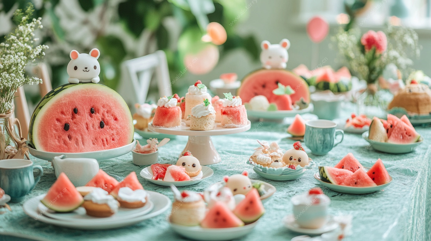 夏日西瓜主题甜品派对