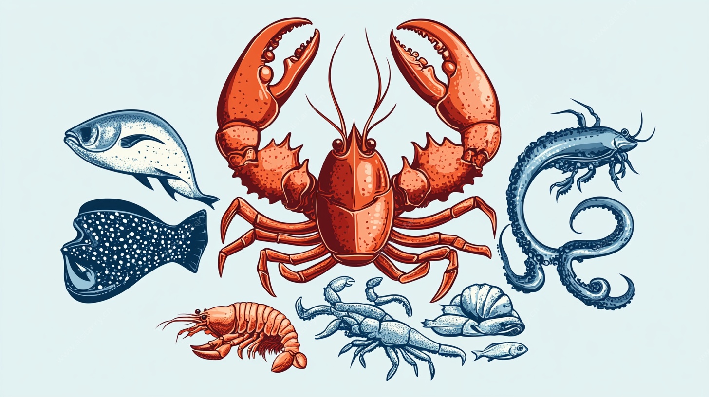 海洋生物插画集