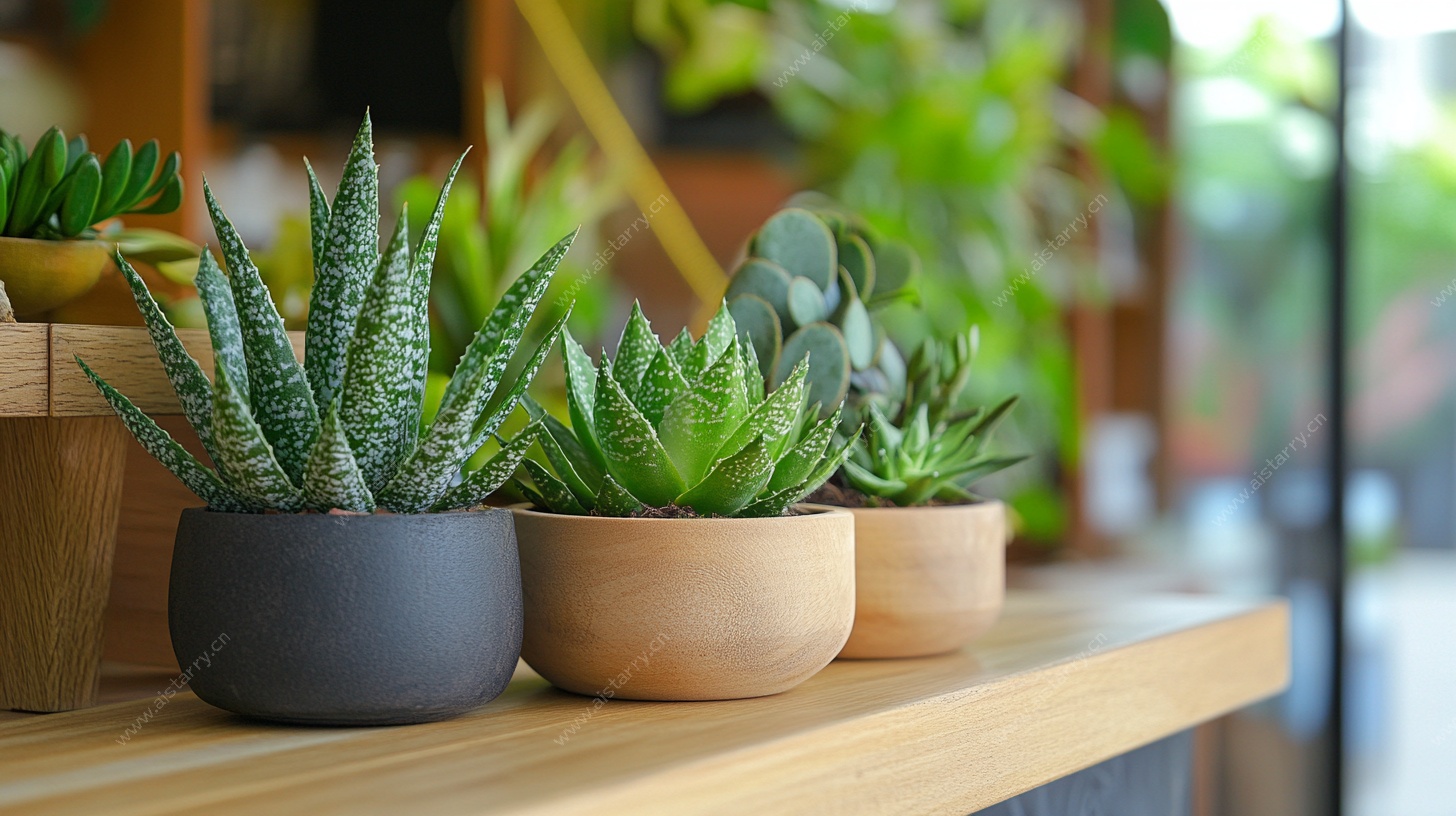 桌面多肉盆栽组合