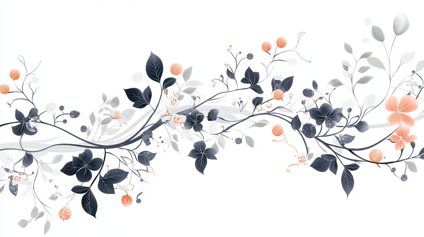 花卉藤蔓装饰图案