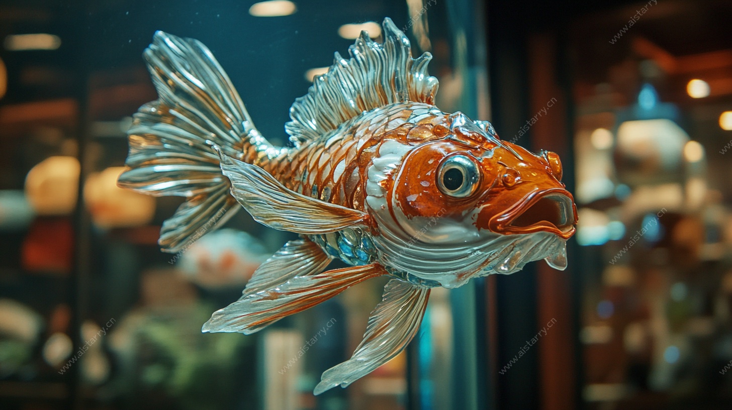 梦幻琉璃金鱼艺术展示