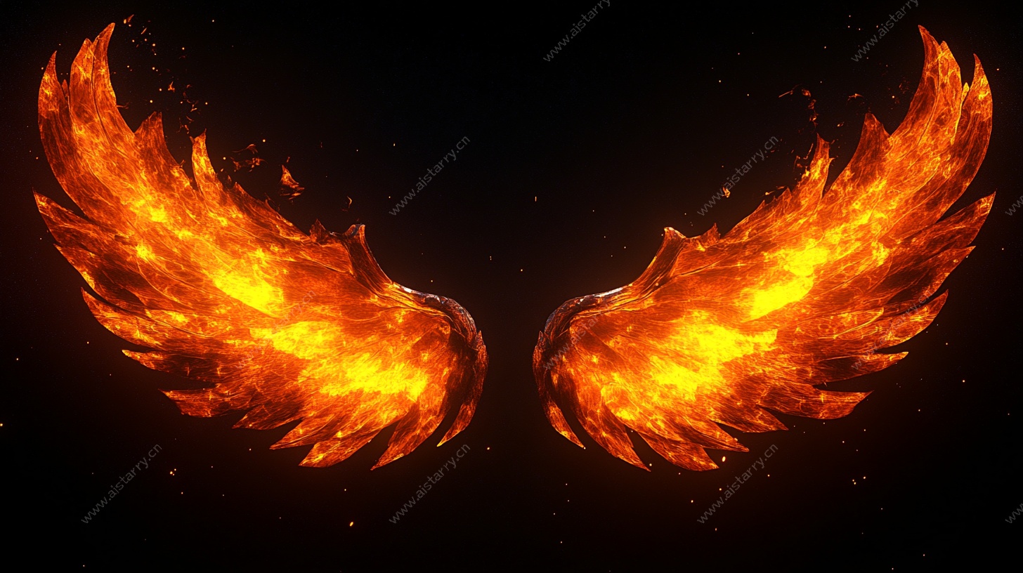 火焰翅膀特效图