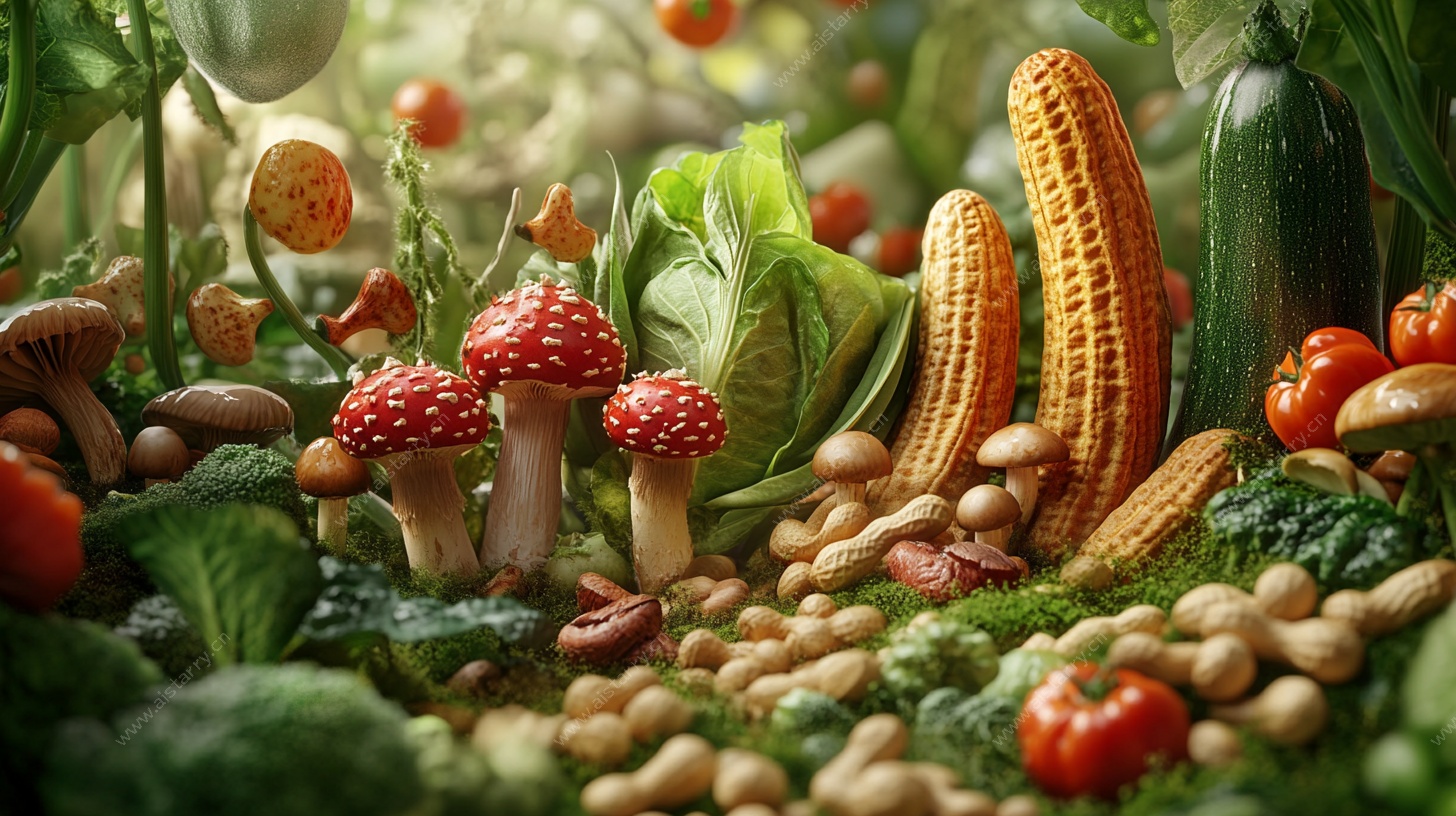 奇幻蔬菜蘑菇微观世界