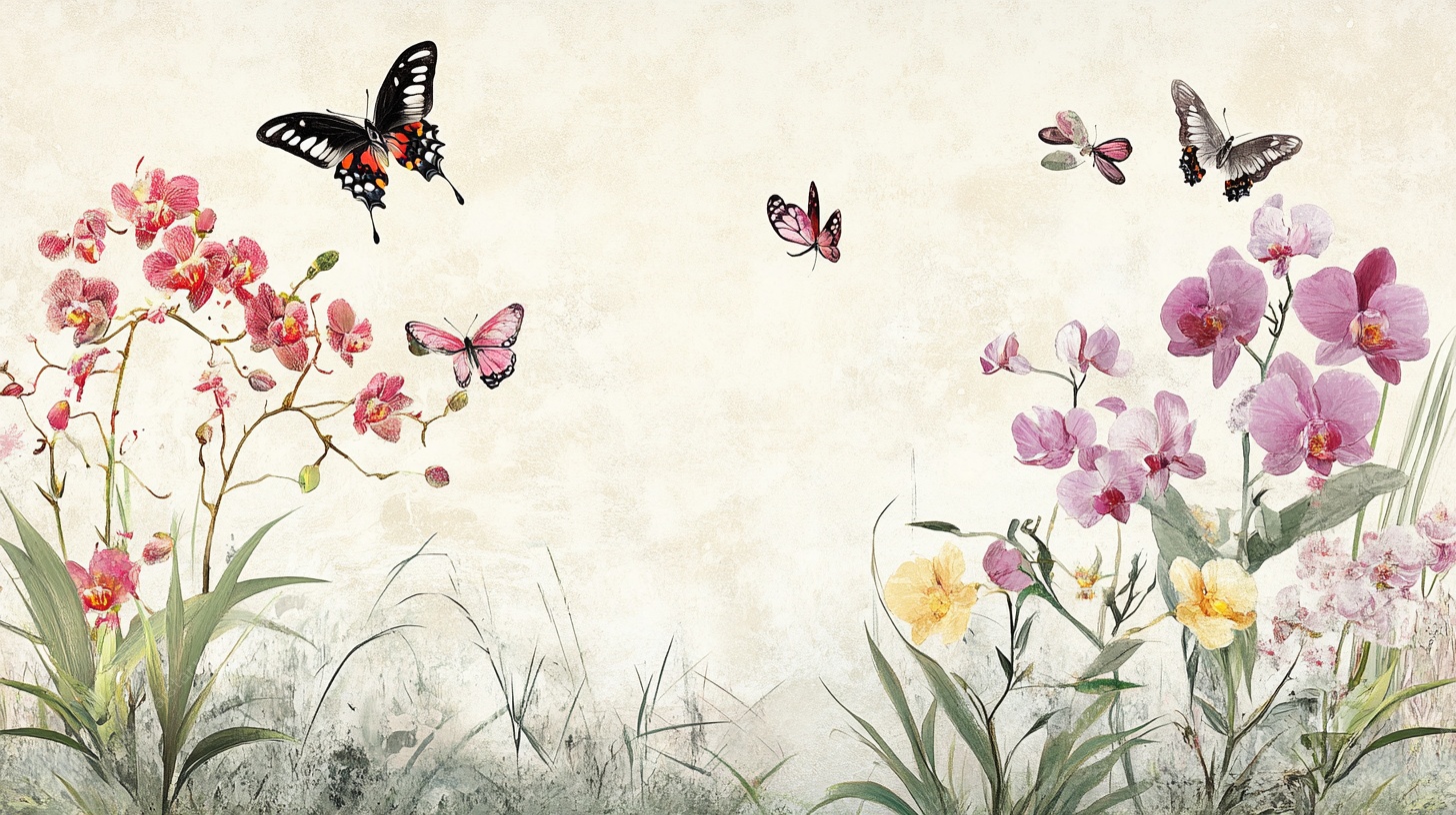 蝶舞花丛图