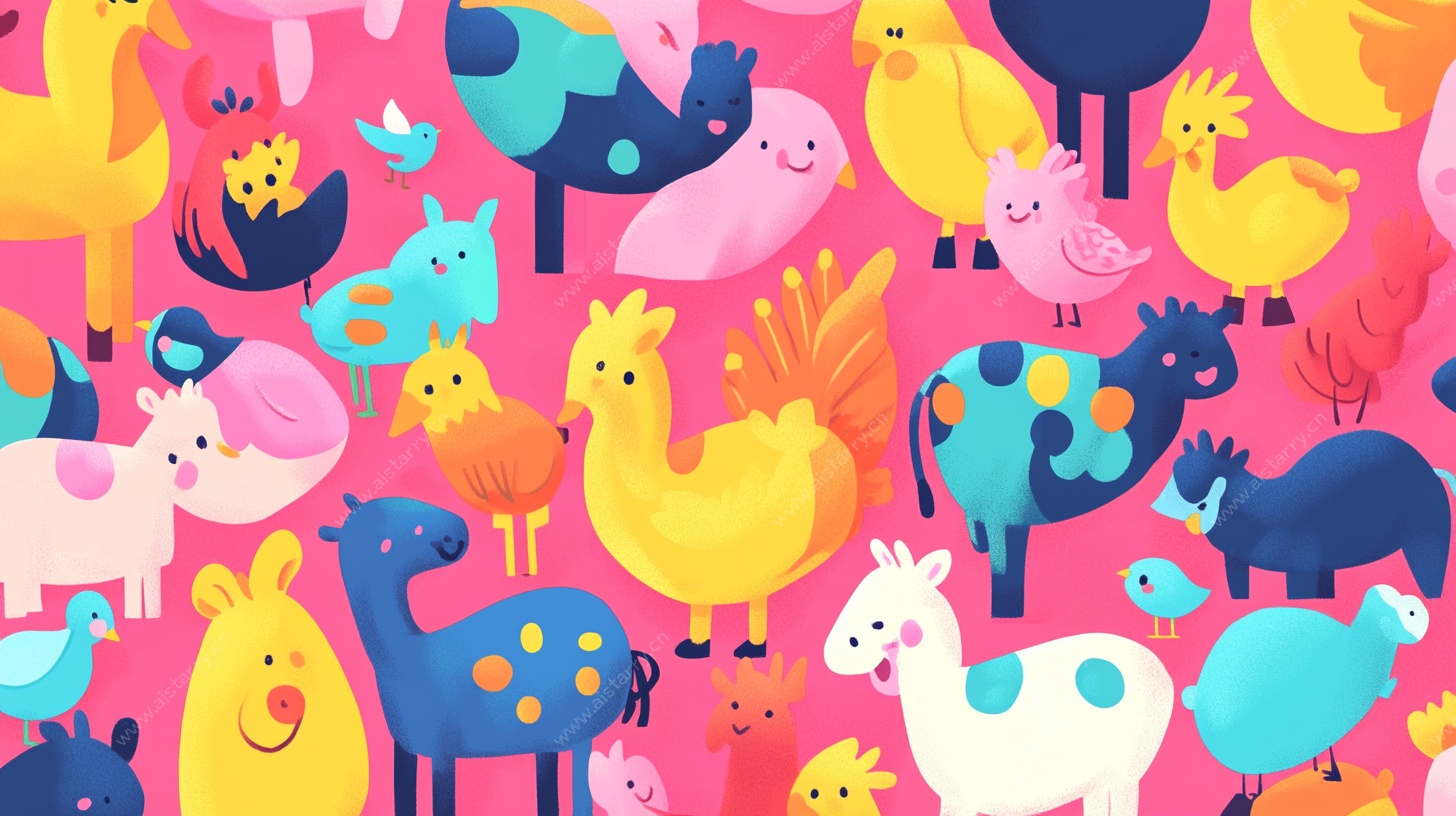 可爱多彩动物大集合