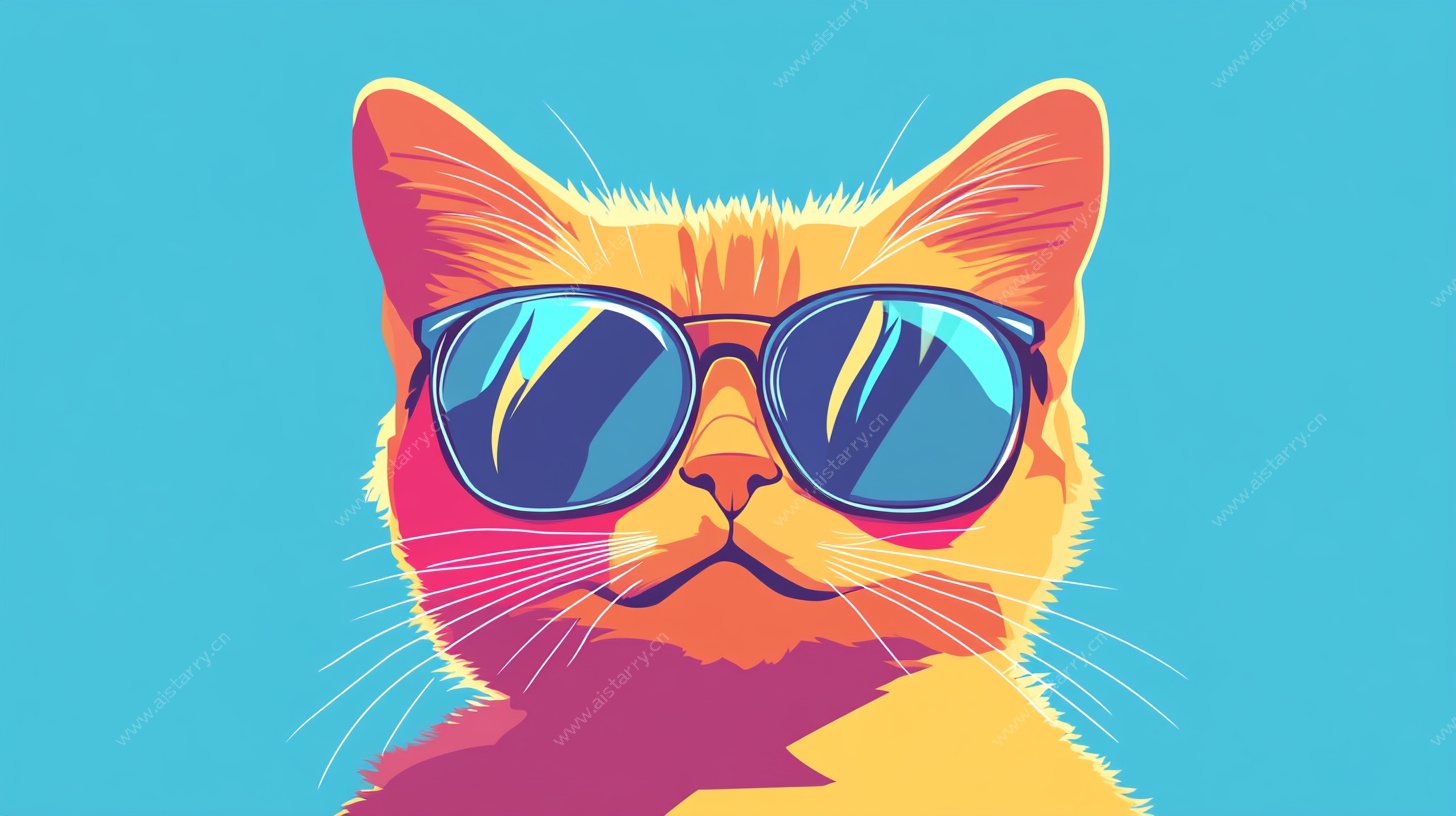 戴墨镜的潮猫