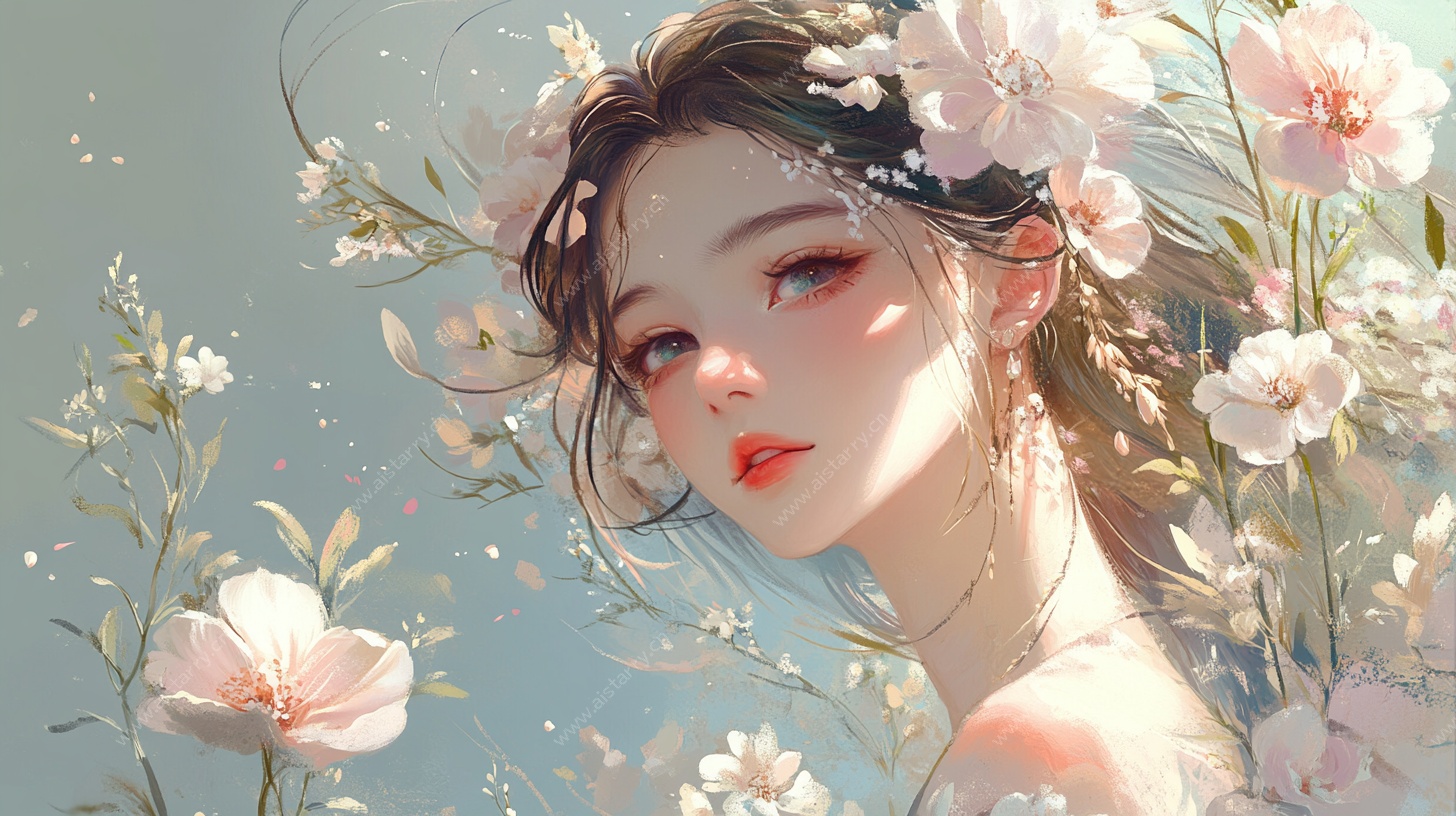 花中少女梦幻肖像