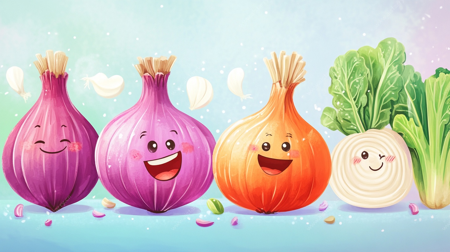 可爱表情蔬菜大集合