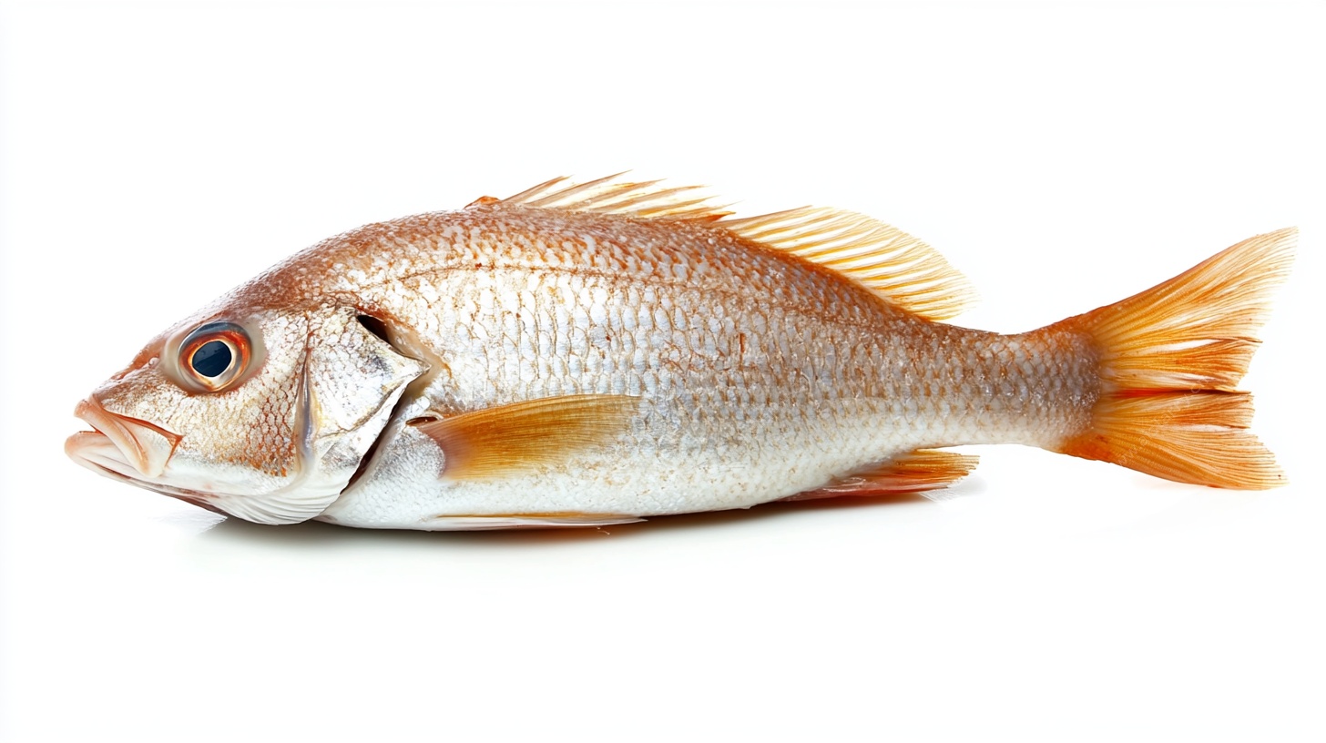 鲜美的红鲷鱼静物图