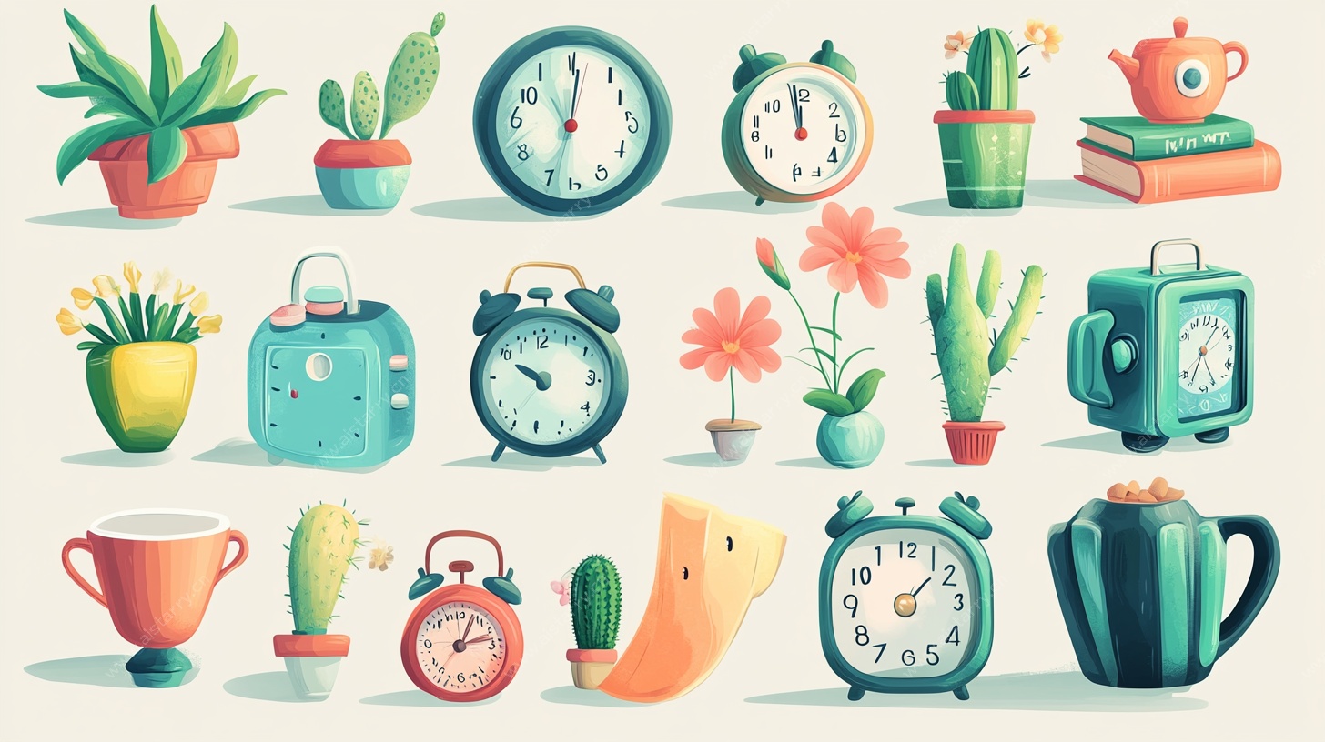 可爱卡通风生活物件集合