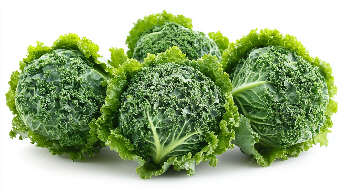 新鲜羽衣甘蓝蔬菜特写