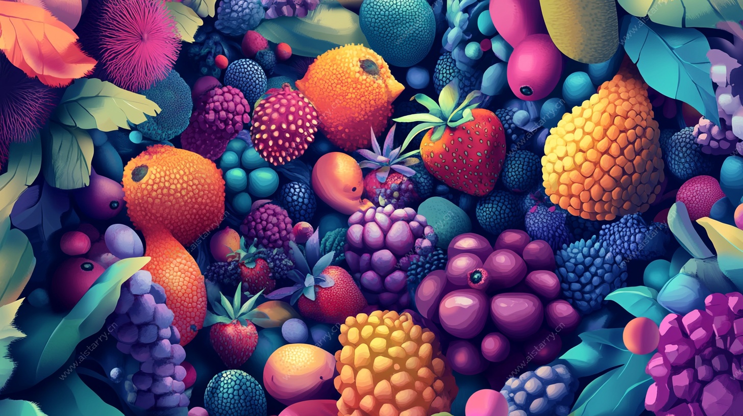 缤纷多彩的梦幻水果世界